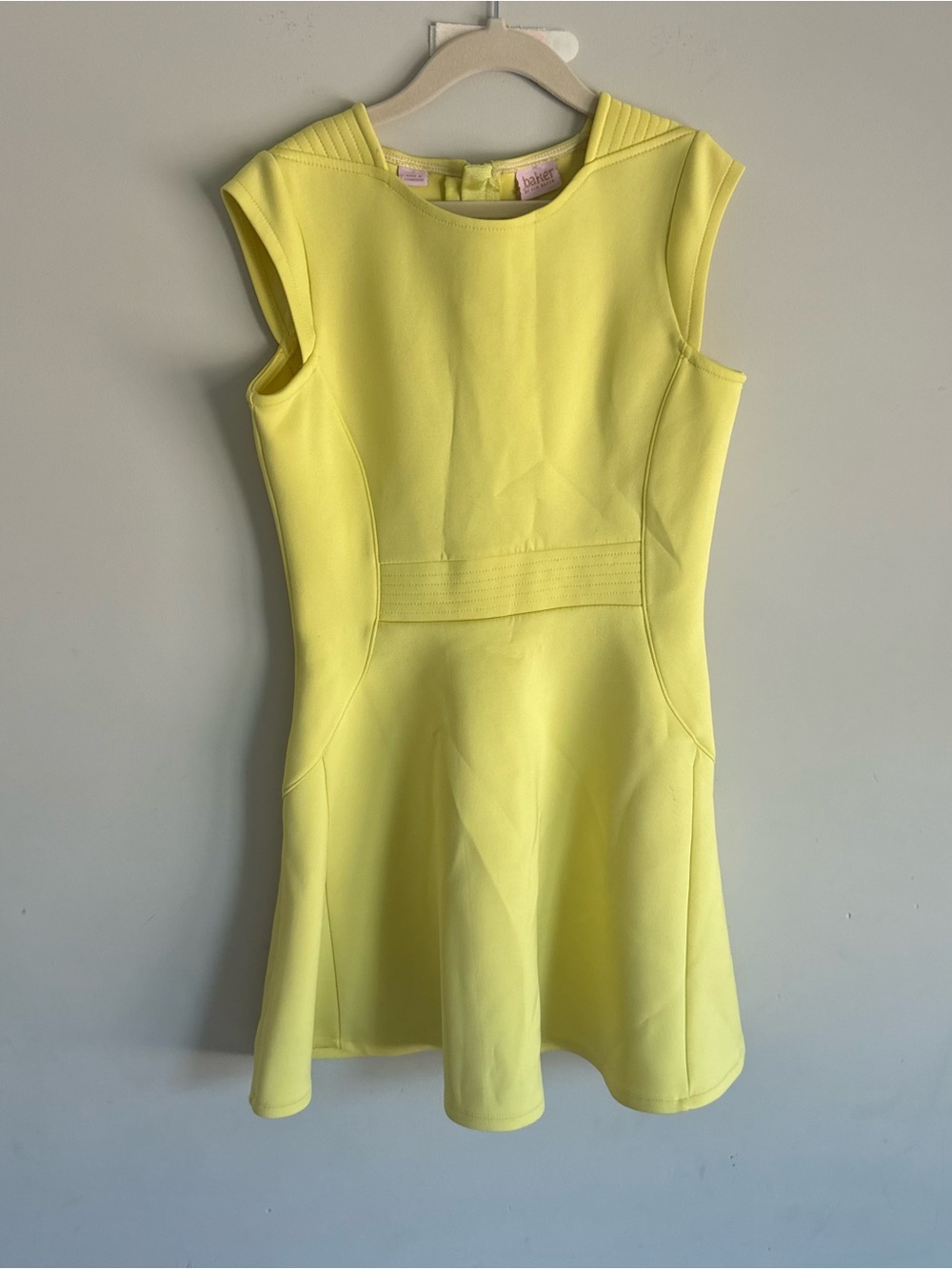 Ted Baker Girls Yellow Fit & Flare Sleeveless Dress